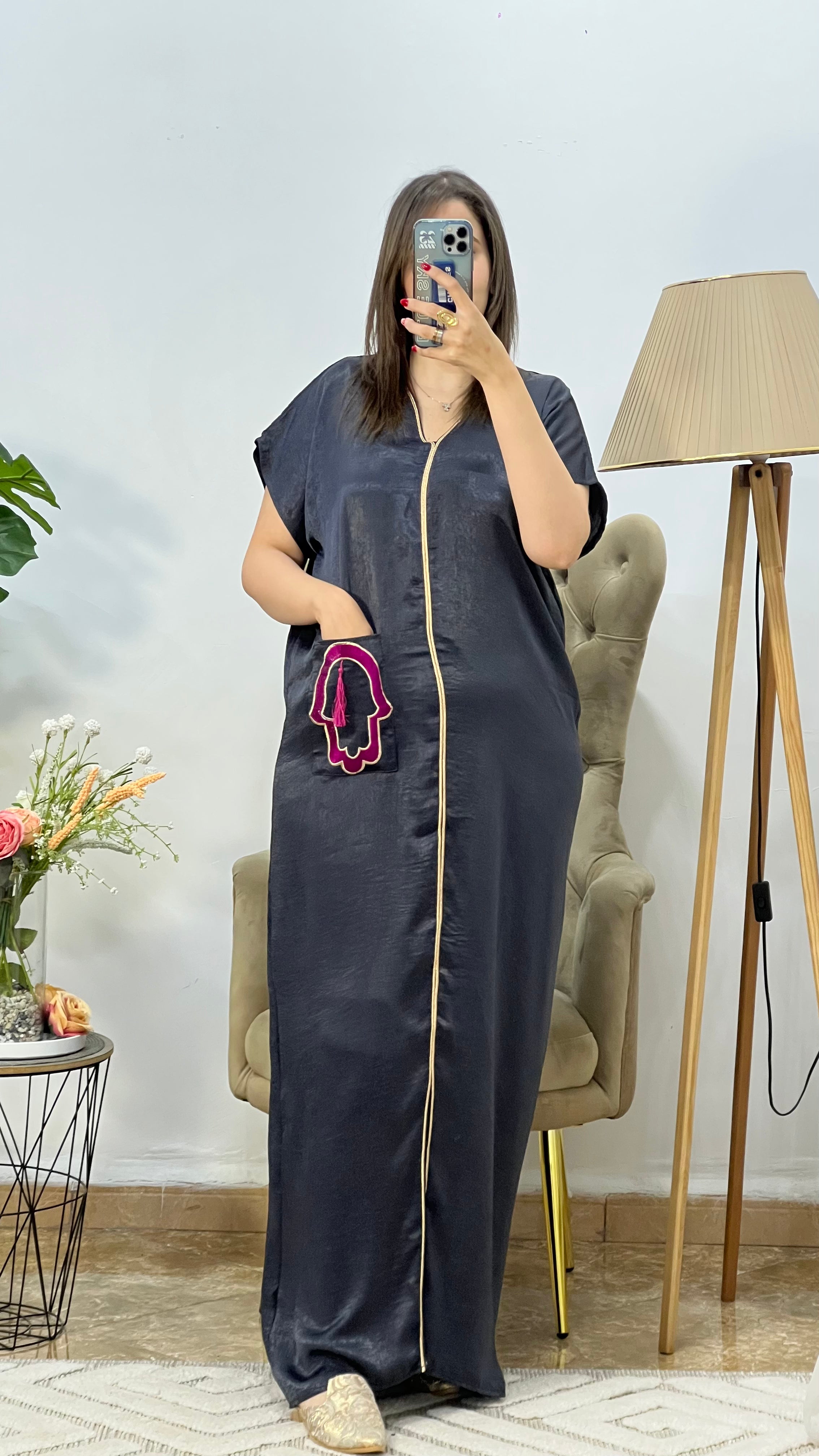 ROBE KHAMSSA AVEC POCHE