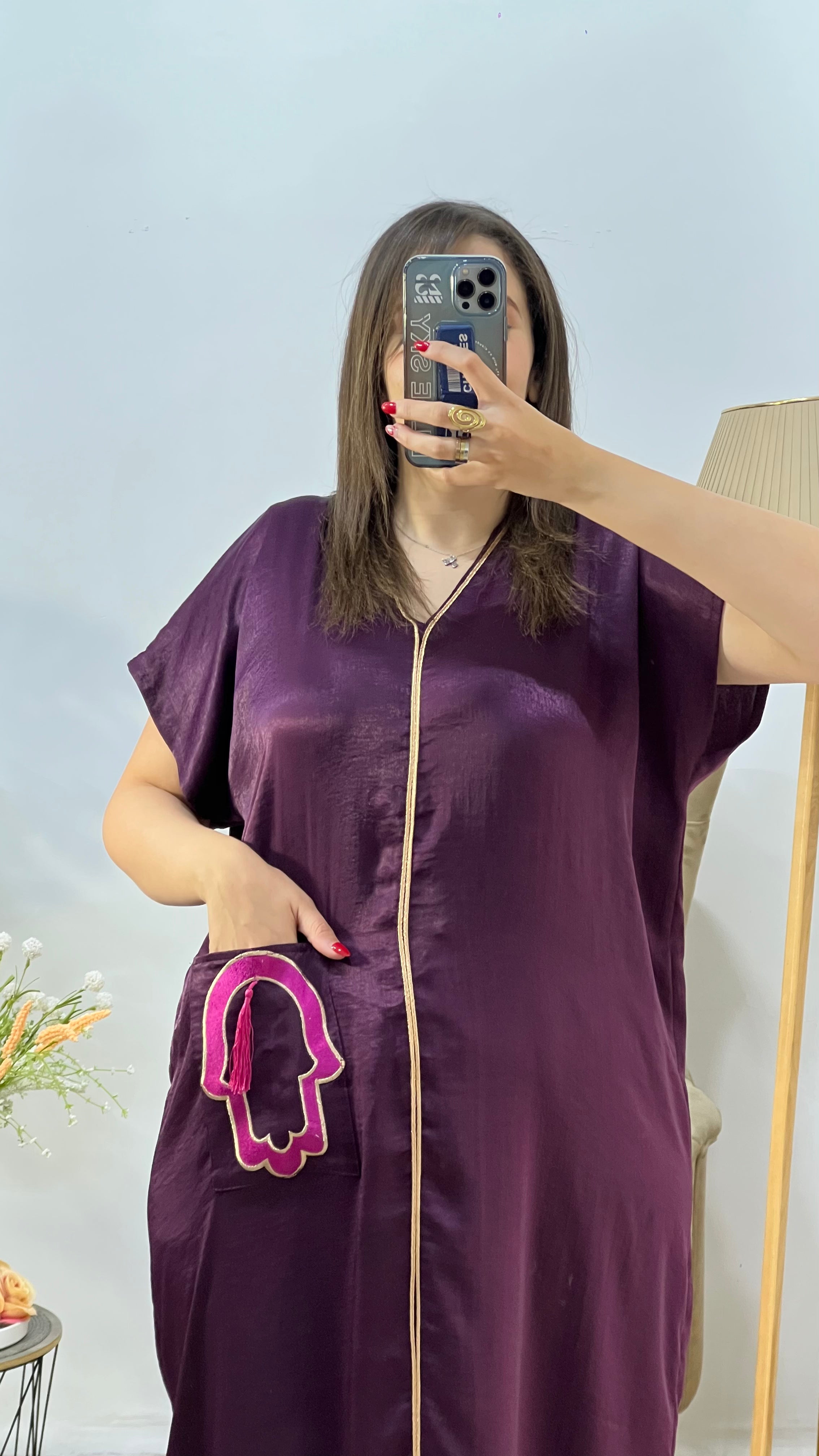 ROBE KHAMSSA AVEC POCHE